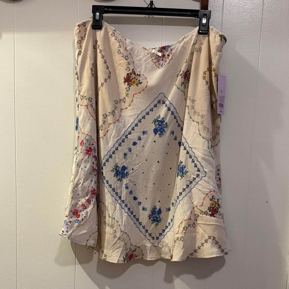 Wild Fable Floral Print A-Line Skirt - Picture 4 of 6
